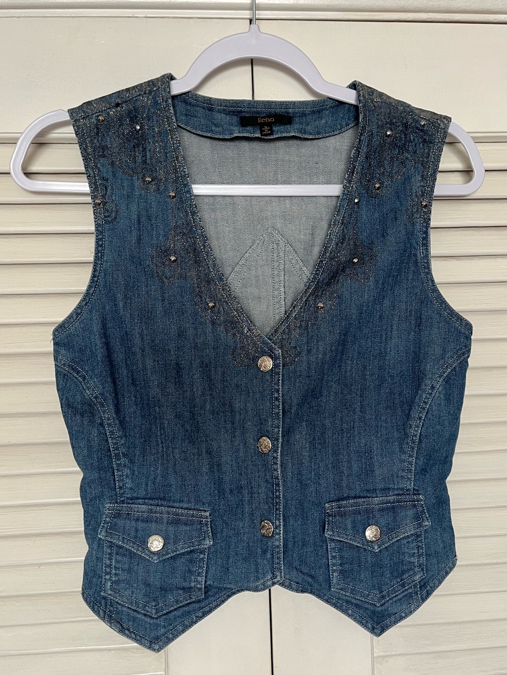 Western Denim Vest, women’s S